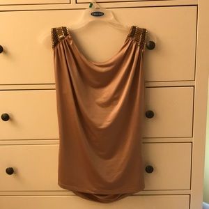 Gold dressy blouse